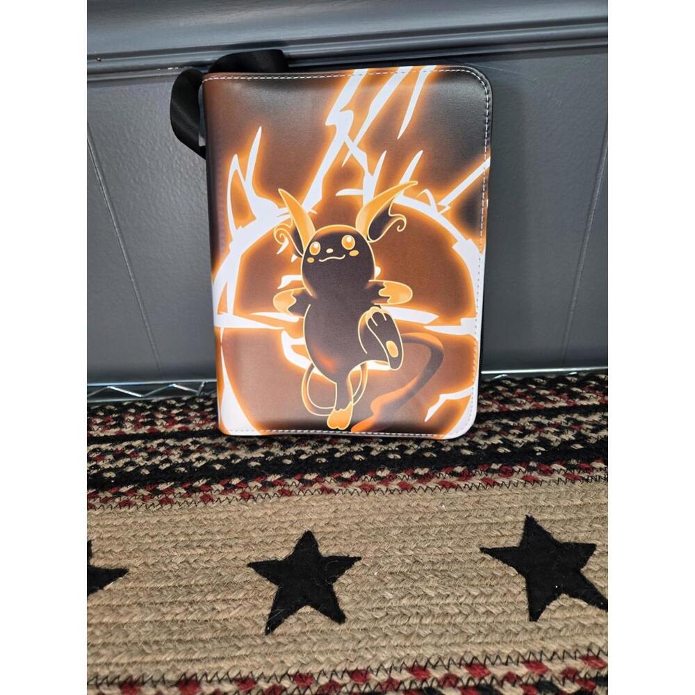 Raichu Card Binder for Pok'mon Cards Holds 400 Cards w/ 50 Removable Sleeves